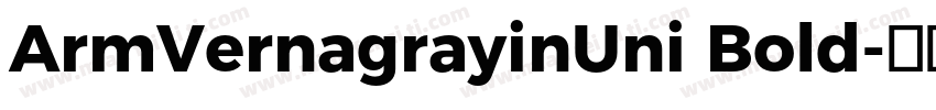 ArmVernagrayinUni Bold字体转换